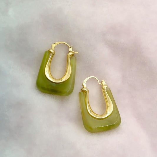 Trendy Stone Basket Earring