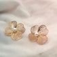 Trendy Baroque Pearl Flower Earring