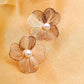 Trendy Baroque Pearl Flower Earring