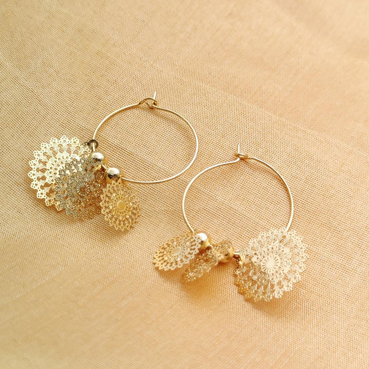 Trendy Drop Wheel Earring