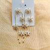 Elegant Drop Diamond Flower Chain Earring