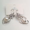 Drop Pearl Flower Diamond Earring