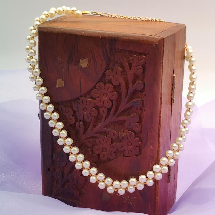 Elegant Retro Pearl Necklace / Choker