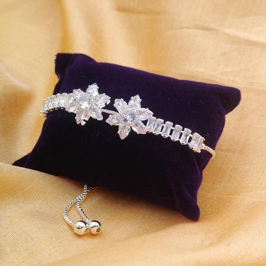 Rhinestone Flower Diamond Bracelet