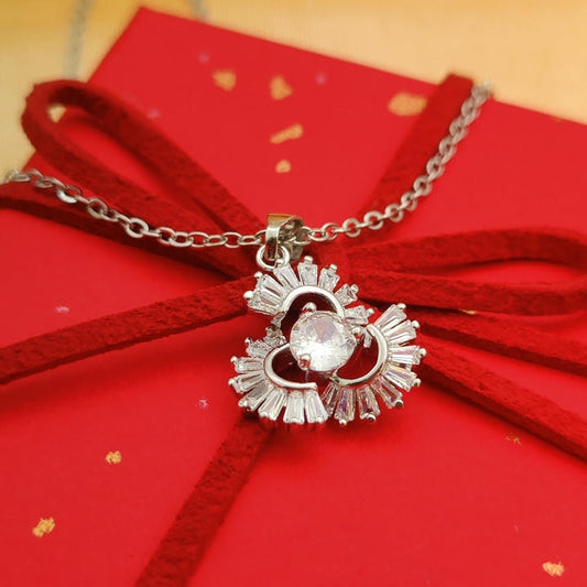 Trendy AD Stone Flower Necklace
