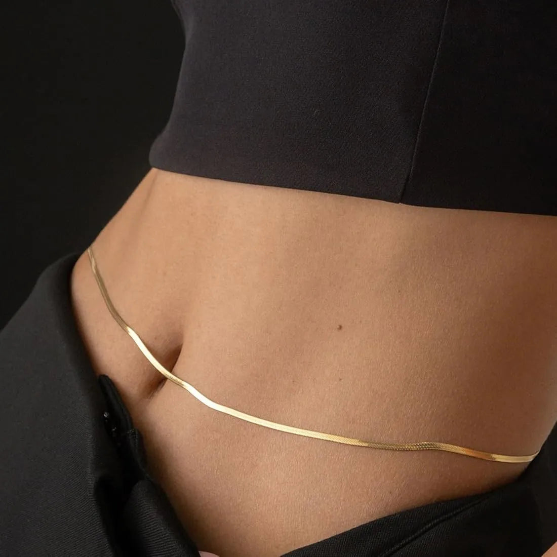 Anti Tarnish Elegant Snake waist chain