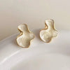 Irregular Shape Dripping Enamel Stud Earrings