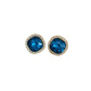 Korean Luxury Elegant Blue Square Earrings
