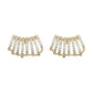 Korean Stylish Multilayer Row Cubic C Shape Earrings