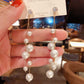 Korean Version Long Pearl Alloy Drop Earrings