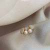 Light and Luxurious Temperament Retro Leaf Pearl Earring