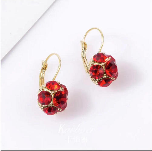 Luxury Fashion Crystal Ball Earrings
