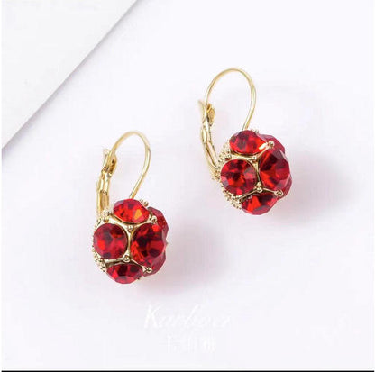 Luxury Fashion Crystal Ball Earrings