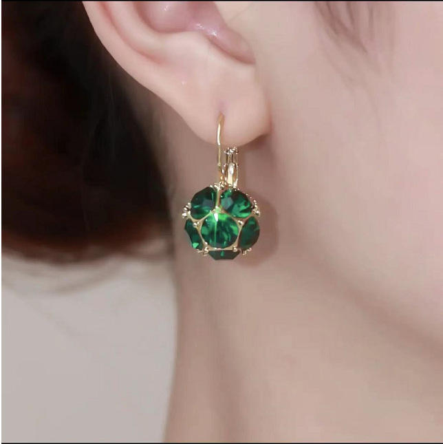 Luxury Fashion Crystal Ball Earrings