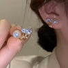 Diamond Pearl Stud Earrings