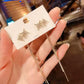 Diamond Star Chain Earrings