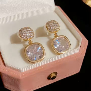 Trendy Diamond Stud Earrings