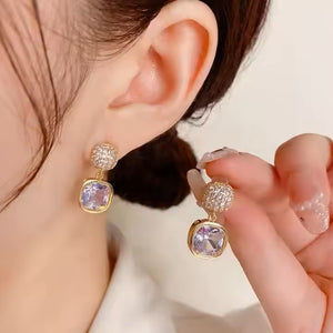 Trendy Diamond Stud Earrings