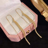 Metal Long Tassel Ear Wire Earing