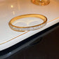 Anti Tarnish Micro Layered Zirconia Studed Bangle Bracelet