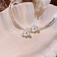 Needle Flower Pearl Earring