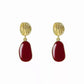 Red Retro Temperament Earrings