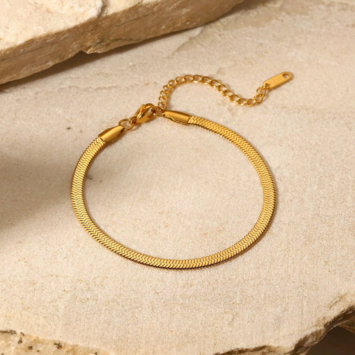Anti Tarnish Snake Chain Bracelet