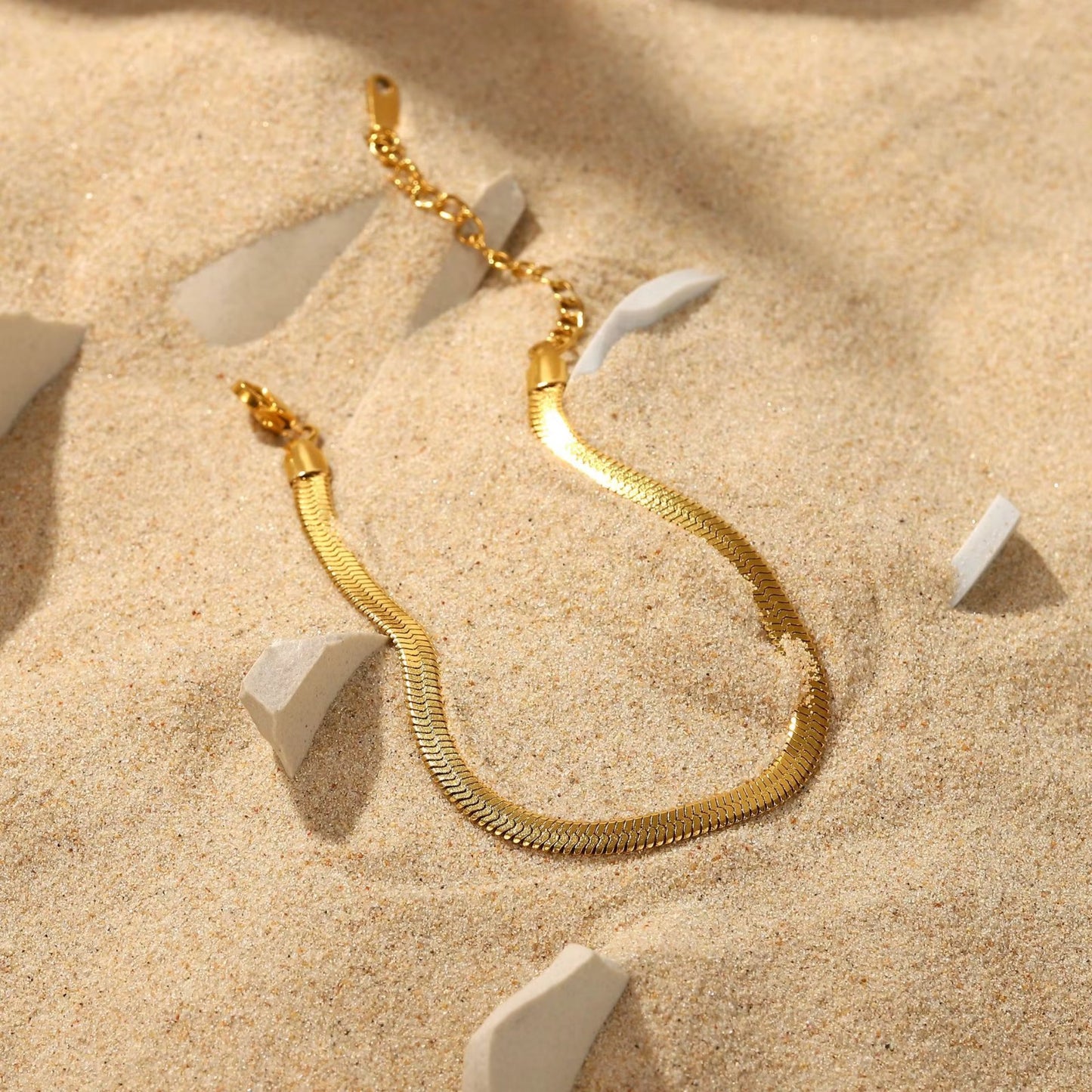 Anti Tarnish Snake Chain Bracelet