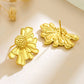 Tarnish Free Stainless Steel Geometric Flower Shaped Stud Earrings