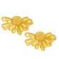 Tarnish Free Stainless Steel Geometric Flower Shaped Stud Earrings