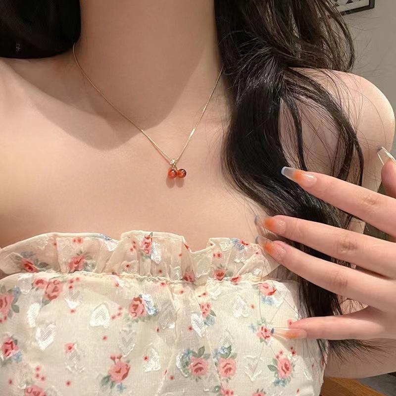 Anti Tarnish The Cherry Necklace