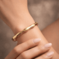 Anti Tarnish Thick Bamboo Style Kada Bracelet