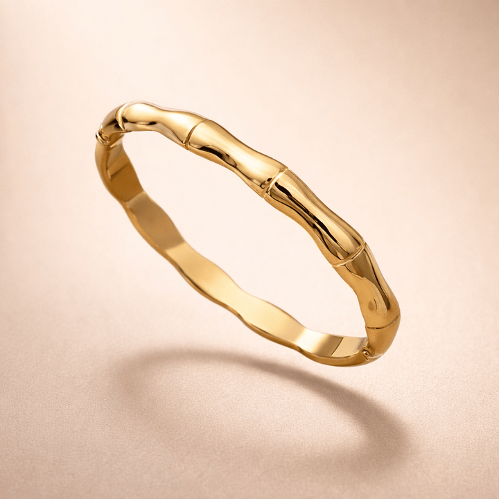 Anti Tarnish Thick Bamboo Style Kada Bracelet
