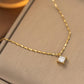Anti Tarnish Super Shiny Zircon Clavicle Chain Necklace
