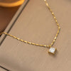 Anti Tarnish Super Shiny Zircon Clavicle Chain Necklace