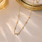 Anti Tarnish Zirconia Bow Tie Beads Chain Necklace