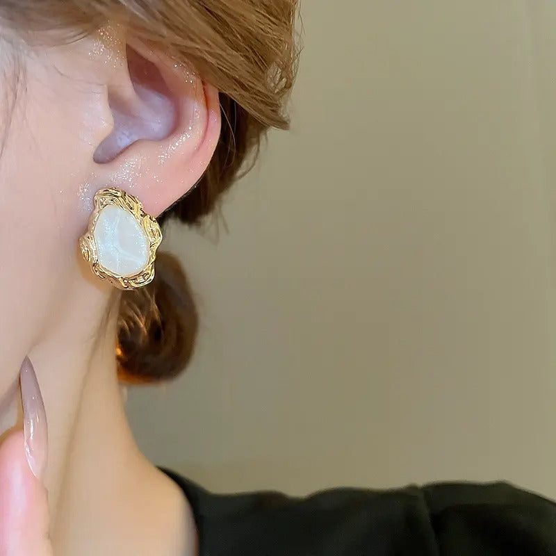 Irregular Shape Colorful Stud Earrings