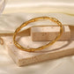 Anti Tarnish Bamboo Style Bangle Bracelet