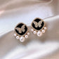 Pearly Butterfly Stud Earrings